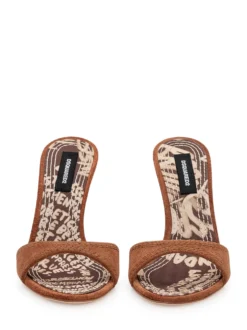 High-heel mules with minimalist design