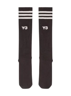 High Socks with Stripes and Logo