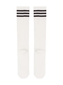 High Socks with Stripes and Logo
