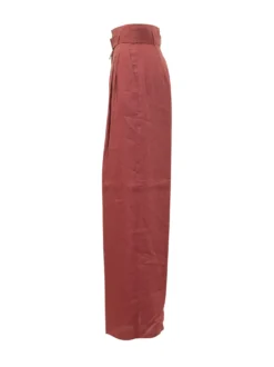 High-Waisted Trousers with Belt