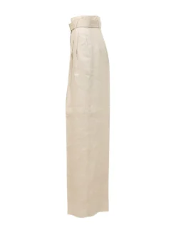 High-Waisted Trousers with Belt