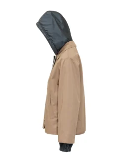 Hooded Jacket with Buttons