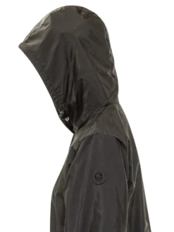 Hooded Jacket with Drawstring Waist