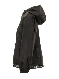 Hooded Jacket with Drawstring Waist