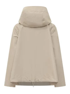 Hooded Parka with Covered Closure
