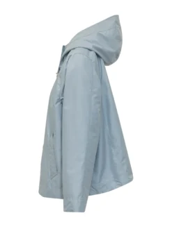 Hooded Parka with Slanted Pockets