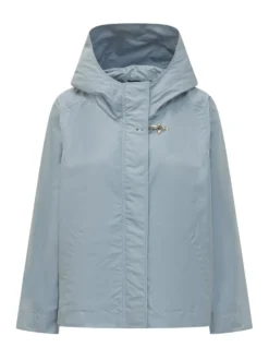 Hooded Parka with Slanted Pockets