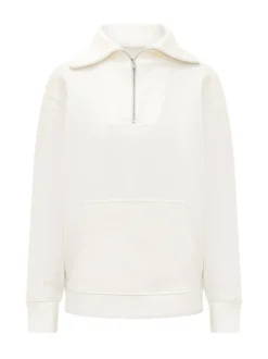 Hooded Sweatshirt with Half Zip
