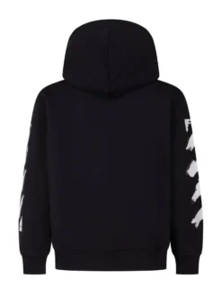 Hoodie with Diag Paint Print