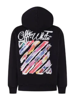 Hoodie with Diag Watercolor Print