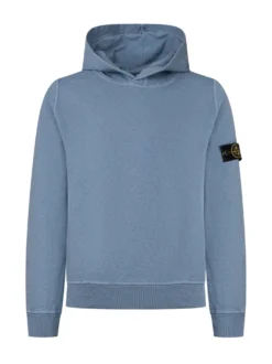 Hoodie with Hood and Logo Patch