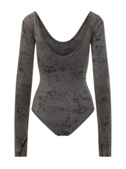 Ionna Abstract Print Bodysuit