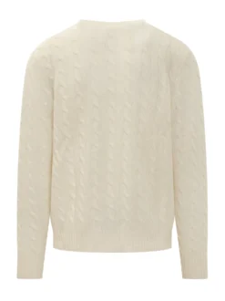 Ivory Cable Knit Sweater Polo Ralph Lauren