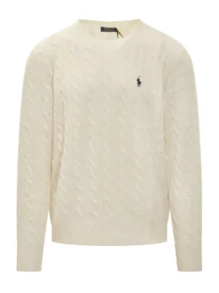 Ivory Cable Knit Sweater Polo Ralph Lauren