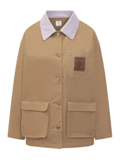 Jacket with Collar and Front Pockets