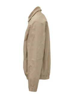 Jacket with Zip and Embroidered Logo