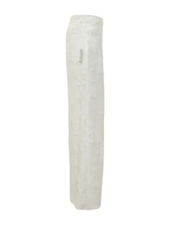 Jacquard Wide-Leg Trousers