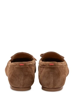 Jasper Cow Suede Loafers with Lace Detail