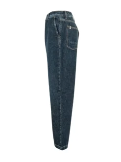 Jeans a Gamba Dritta con Tasche