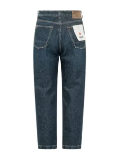 Jeans a Gamba Dritta con Tasche