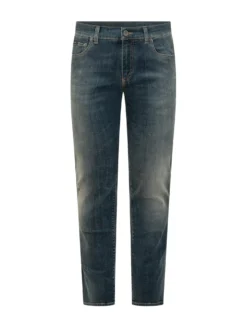 Jeans Cinque Tasche con Chiusura con Bottone