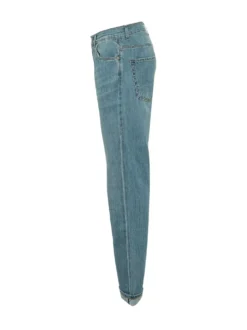 Jeans Cinque Tasche con Chiusura Frontale