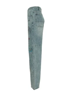 Jeans con Stampa Artistica