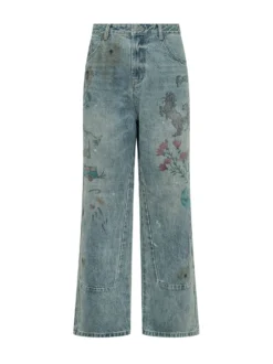 Jeans con Stampa Artistica