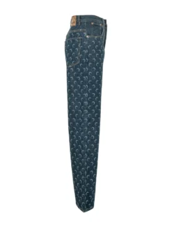 Jeans Denim Straight con Stampa