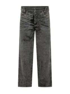 Jeans Dritti con Effetto Lavato