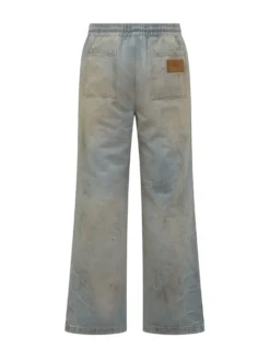 Jeans Relaxed Baggy Con Vita Elasticizzata