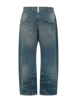 Jeans Twist a Cinque Tasche con Gamba Curva
