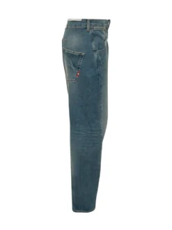 Jeans Twist a Cinque Tasche con Gamba Curva