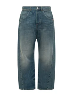Jeans Twist a Cinque Tasche con Gamba Curva