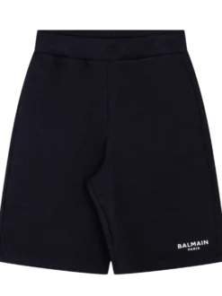 Jersey Bermuda Shorts with Elasticated Waist and Logo