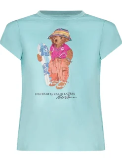 Jersey T-shirt with Bear Print