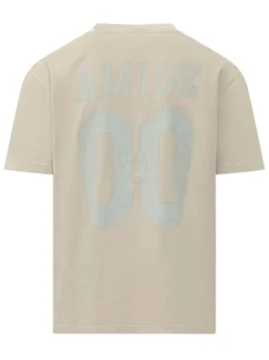 Jersey T-shirt with Print and Perforated Details