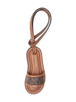 Keychain with Strap and Logo Detail