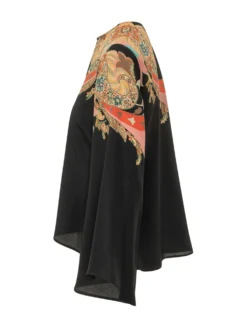 Keyhole Blouse with Wide Sleeves
