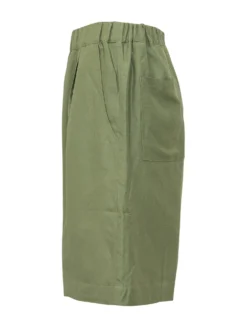 Knee Length Shorts with Elastic Waistband