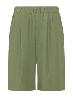 Knee Length Shorts with Elastic Waistband