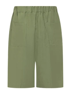 Knee Length Shorts with Elastic Waistband