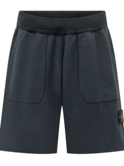 Knit Bermuda Shorts with Patch Pockets