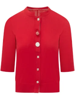 Knit Cardigan with Trim Detail