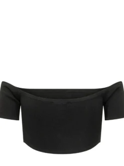 Knit Off Shoulder Top with Buttons