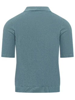 Knit Polo Shirt with Buttons