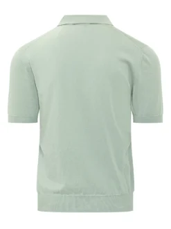 Knit Polo Shirt with Collar