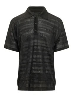 Knitted Perforated Polo