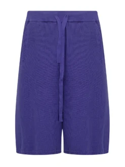 Knitted Shorts with Drawstring