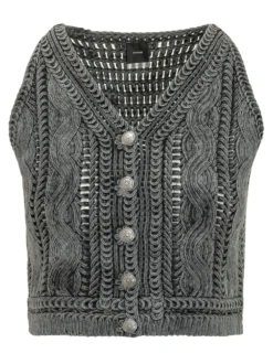 Knit Top with Buttons